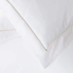 Luxury Bed set sand organic cotton close up