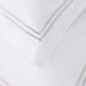 Luxury Bed set grey organic cotton close up