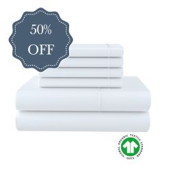 Luxury Bed set white organic cotton