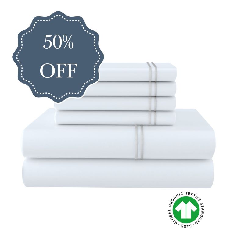 Luxury Bed set grey organic cotton Luxury Bed set grey organic cotton