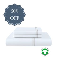 Organic Cotton Duvet Set with Oxford Edge (50% Off)