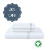 Organic Cotton Duvet Set with Oxford Edge (50% Off)