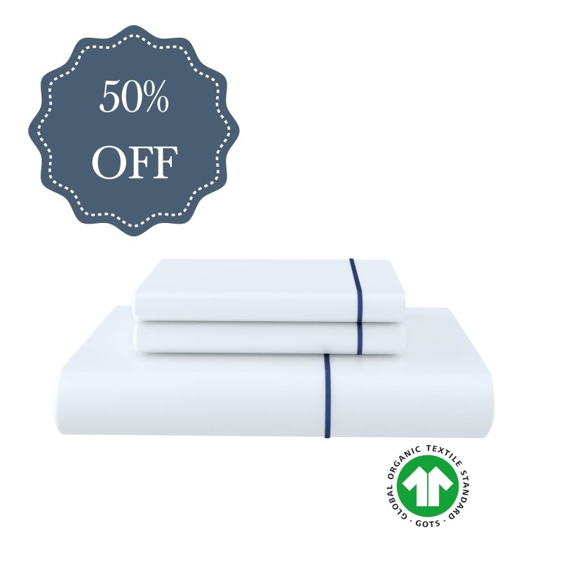 Organic Cotton Duvet Set with Oxford Edge (50% Off)