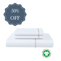 Organic Cotton Duvet Set with Oxford Edge (50% Off)