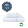 Organic Cotton Duvet Set with Oxford Edge (50% Off)