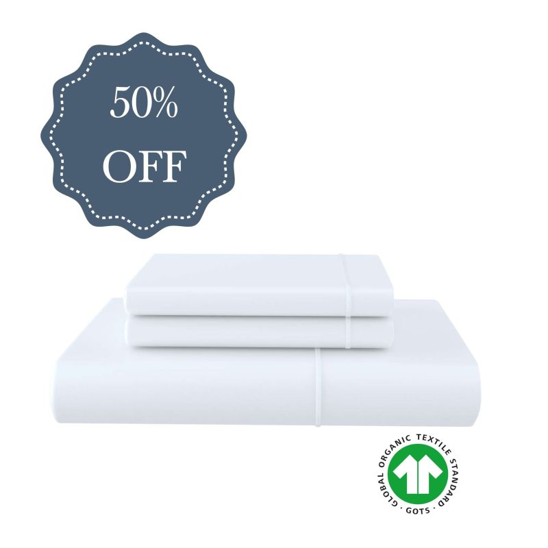 Organic Cotton Duvet Set with Oxford Edge (50% Off)